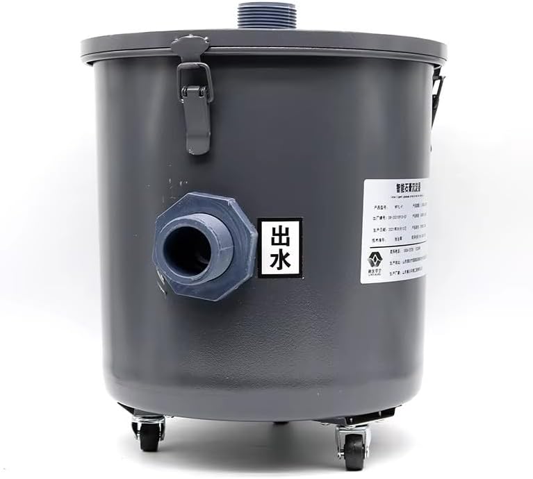 Dental Lab Gypsum Stone Plaster Powder Trap Filter 304 Stainless Steel Sedimentat Tank, 27*30.3, Black