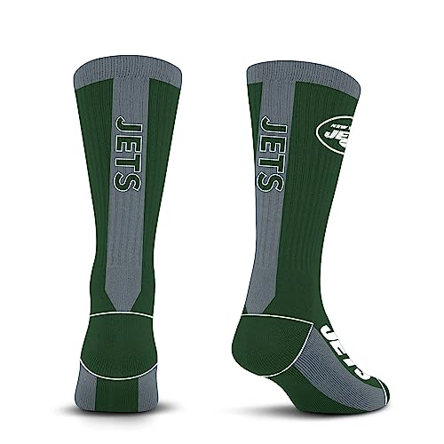 For Bare Feet 577-MVP-162870 Nfl New York Jets Mvp Crew Sock Team Color Medium thumb #1