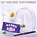 Tear Stain Powder - 60g Formula, Absorbent Care, Gentle Cleaning, Brush Included | Remover for Reducing Eye Marks On Dogs Cats by Absorbing Moisture, Keeping Facial Dry, Neat Appearance, Daily