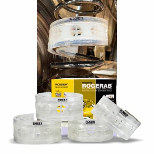 Image of ROGER Rogerab For MARUTI Wagon R (2006 & Above) (4Pcs) Patented,ARAI Tested Car Coil Spring Buffer Kit To Increase Car Height & Comfort.