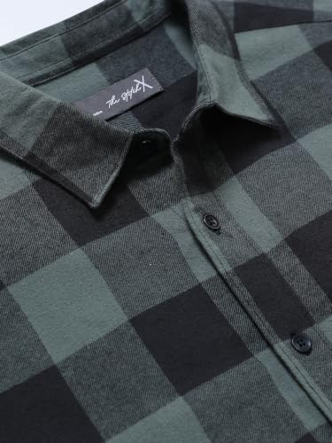 Image of StitchX Men's Brushed Cotton Buffalo Checkered Shirt-S-2XL