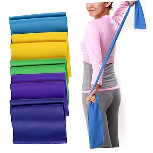 Milisten 1.5M Banda De Resistencia De Estiramiento para Yoga y Pilates para Ejercicio De Espalda Brazos y Material Durable y Color Aleatorio