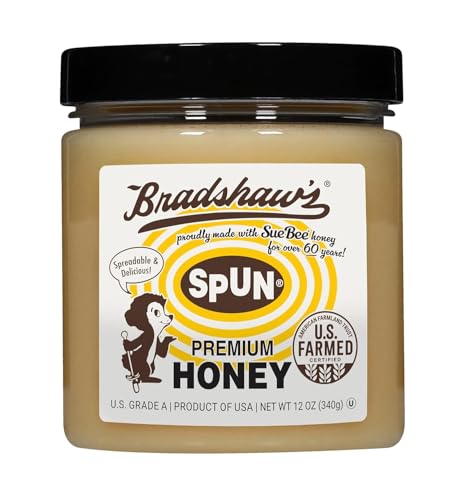 Bradshaw’s Spun Premium Honey, 12 Ounce (Pack of 4) image 2
