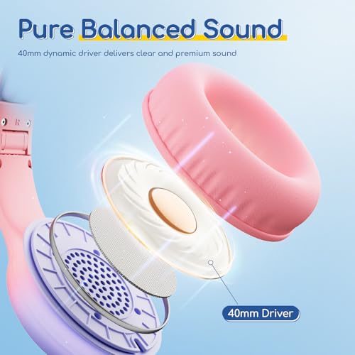 Image of EarFun K1 Kids Headphones Wired with Mic, USB Type C Headphone for Kids