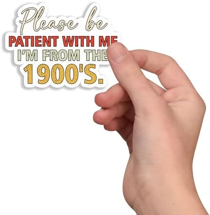 (3Pcs) Please Be Patient with Me I?M from The 1900'S Stickers - Getting Old Joke - Mixed Tape - Funny Over The Hill Gift - Born in The 1900S Sticker - Birthday Sticker 02 image 4