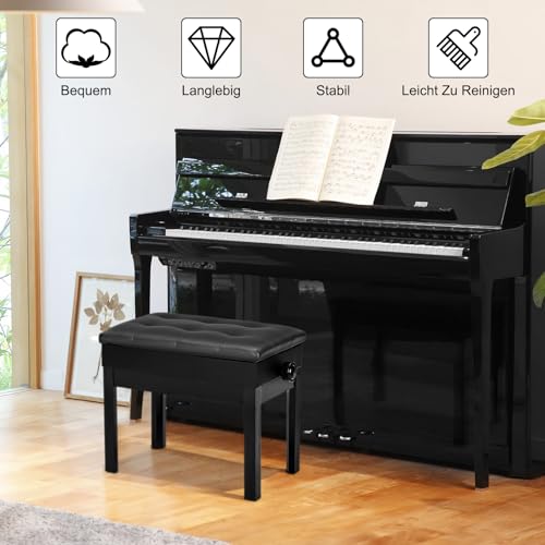 Pianobank AlRight Klavierhocker für Musiker und Keyboard