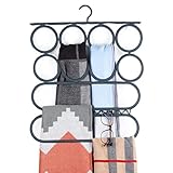 KLEAFS - Handmade Scarf Hangers for Closet with Hook for Bulky Scarf, Space-Saving Scarf Organizer,
