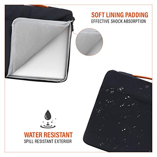 Funda protectora para portátil LSS con asa de cuero PU 14-15.6" miniatura 3
