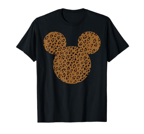 T-shirt Mickey Mouse Disney imprimé animalier guépard t-shirt mode femme tendance