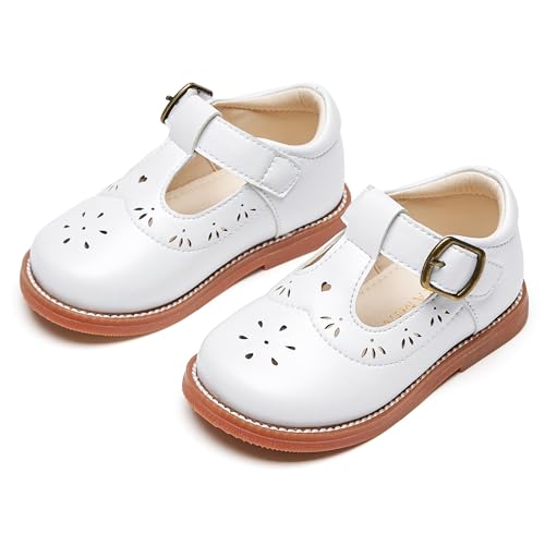 Image of PHIRAMIN Toddler Girl Mary Jane Dress Shoes-Little Girl School Uniform Shoes for Wedding Party