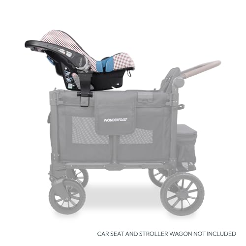 Image of WonderFold Car Seat Adapter for Stroller Wagon - Infant Car Seat Adapter with Secure Attachment - Works with Removable Benches - Easy to Install - Fits the W2 - Compatible with Britax