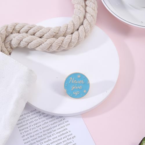 Image of Never GIve Up Awesome Brooch Cartoon Enamel Brooch Pin Jacket Lapel Metal Pins Brooches Badges Exquisite Jewelry Accessories