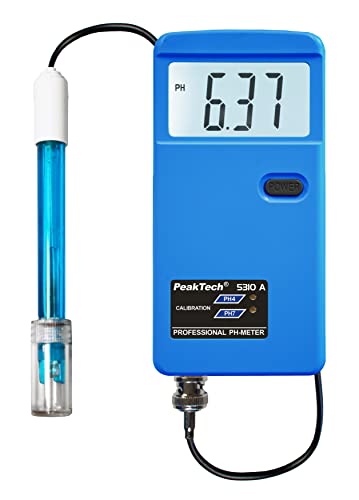 PeakTech 5310 A pH-mètre/PH-mètre avec sonde à électrode BNC interchangeable, adapté aux...