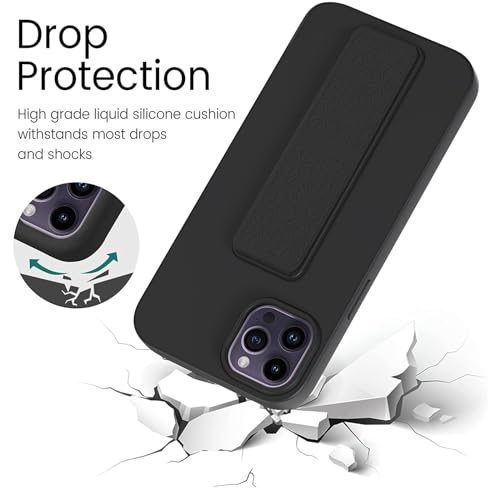 Coque silicone iPhone 15 Pro Max béquille : finis les reflets et les chutes de téléphone