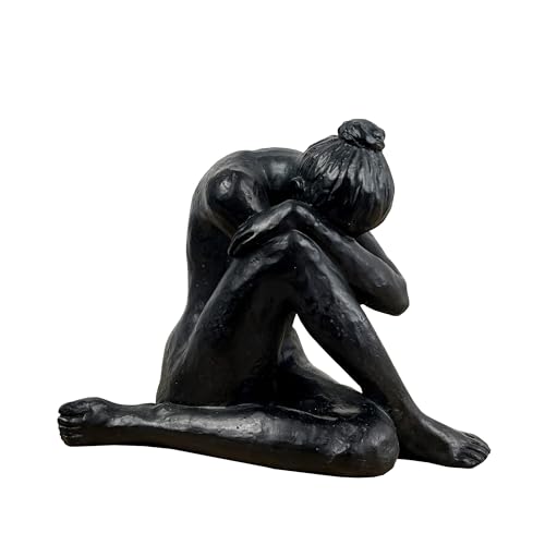 Alfie Francis Statue abstraite de femme assise en résine de 15 cm pour décoration d'intérieur