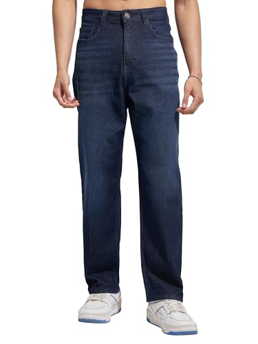 Image of Highlander Men's Straight Relaxed Fit Jeans | Stretchable | Everyday Comfort & Style| Jeans for Man|Premium Cotton Blend