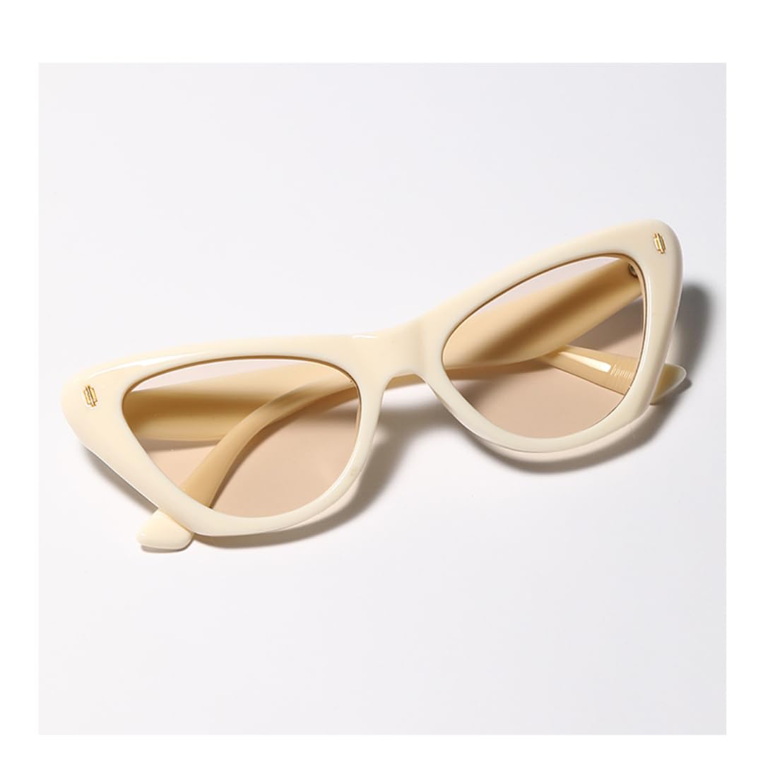 Gafas de sol estilo ojo de gato retro para mujer y hombre, gafas de sol clásicas vintage con protección UV400 para exteriores.