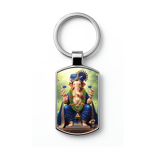 Image of Premium Printed Metal Keychain for Men & Women | High-Definition Artwork Print | Durable Key Ring for Car, Bike, Home & Office Keys | Stylish Decorative Key Holder Gift