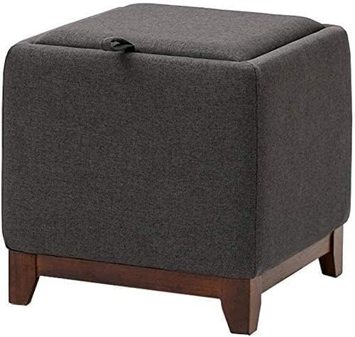 Banc en bois de qualité et repose-pieds ottoman vert au design soigné
