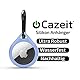 Cazeit® AirTag Silikon Anhänger Schutzhülle + kostenlosen Karabiner | Ultra Leichte AirTag Hülle Schlichtes Design, langlebig & Robust | Nachhaltig in Deutschland handverpackt [Hellblau]