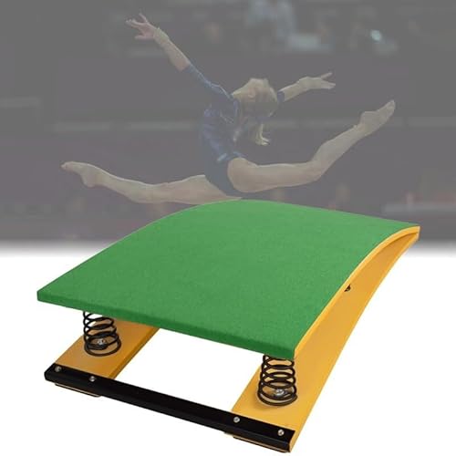 WANGYANN Portable Curved Gymnastics Springboard for Kids, Teens, and Adults, Non-Slip Spring Board for Home, Gym, and Training