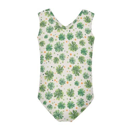 Image of Girls Fashion Print One Piece Swimsuit Bathing Suit Gymnastic Leotard for Kids, 5-14 Years
