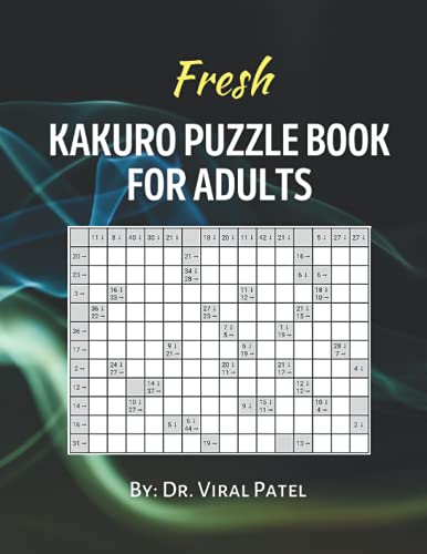 Fresh Kakuro Puzzle Book for Adults: 150 Kakuro Cross Sums : The Numbers Puzzle Game image 2