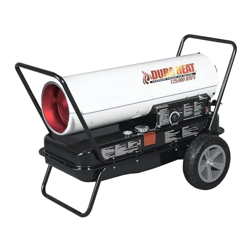 Dura Heat DFA135C 135K BTU Kero Forced Air Heater with Thermostat