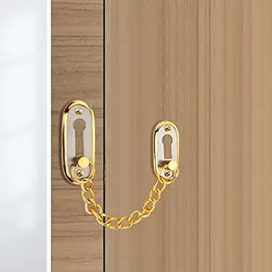 Sardar Brass Silver Gold Door Chain for Door and Home Security|Door Chain Lock/Guard/Security Latch