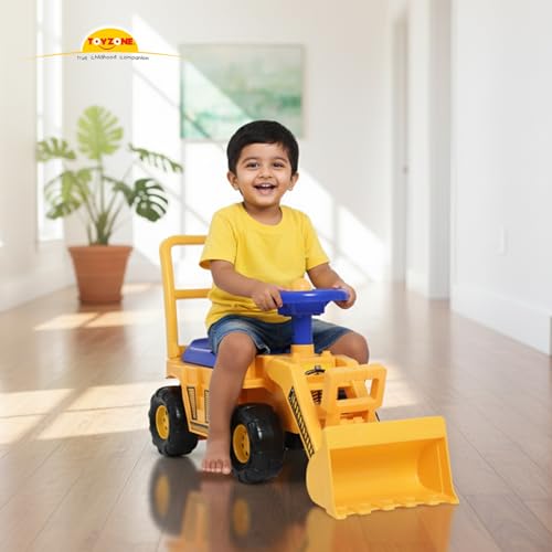 Image of Toyzone Mini Bulldozer-50803 | Baby Car | Kids Car | Toy Car| Push Car| Storage Seat | Swing Car| Ride on Car with Horn