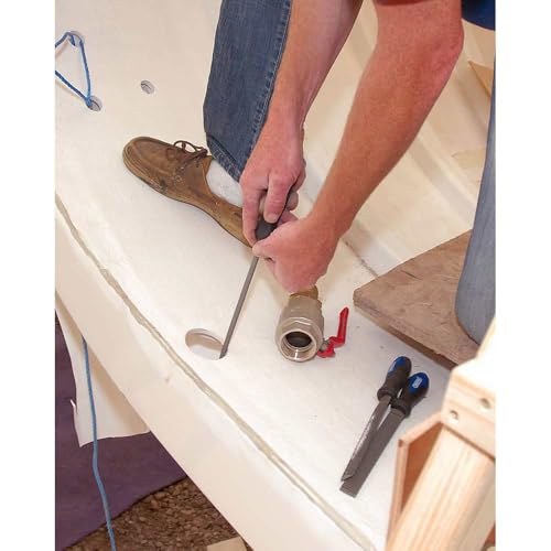 Draper 44959 Runder Schrankfeile und Raspel, 200 mm, Blau