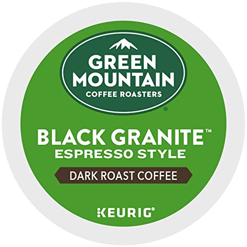 Image of Green Mountain Coffee Roasters Black Granite, Keurig Single Serve K-Cup Pods, Espresso Style Dark Roast, 72 Count