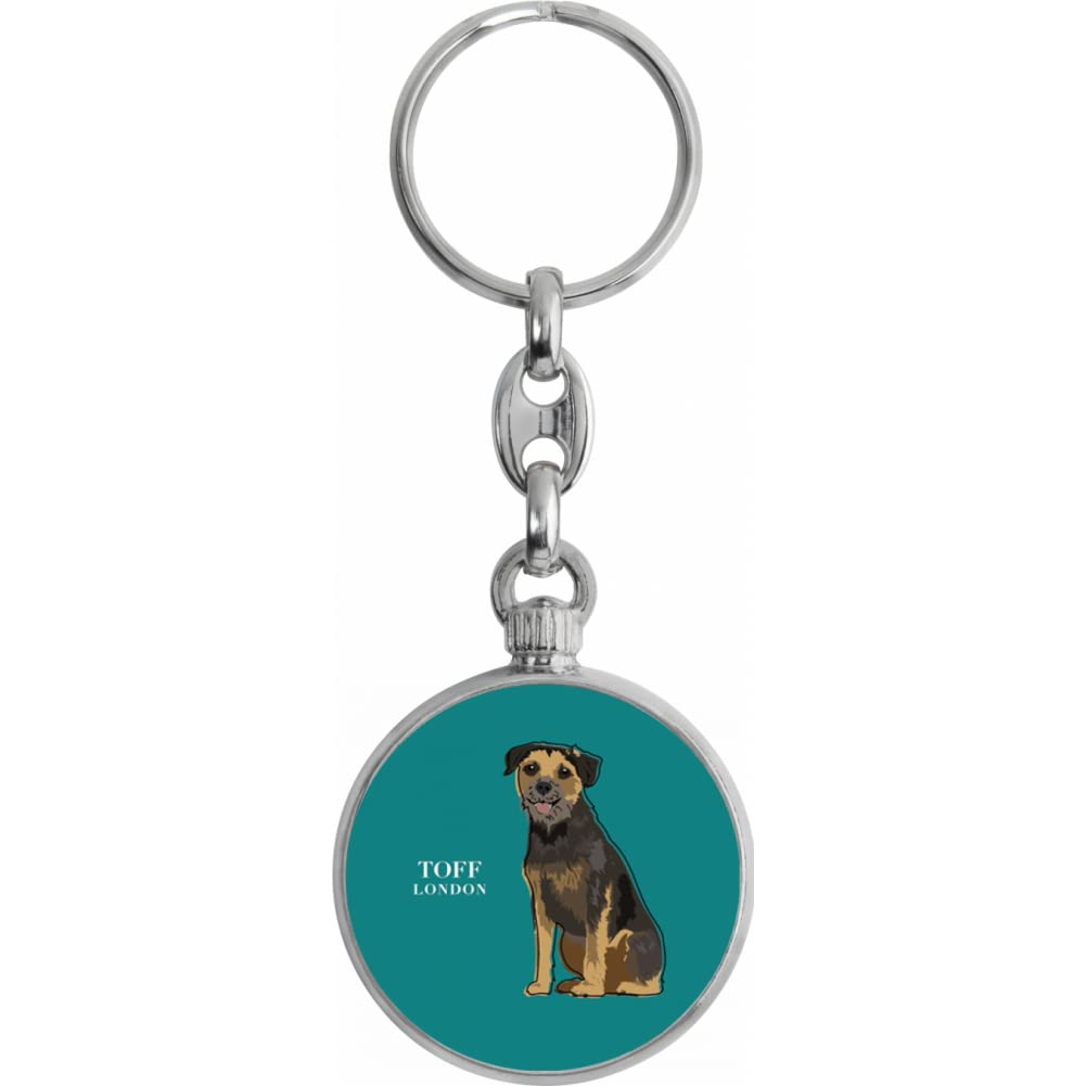 Toff London Border Terrier Dog Keyring