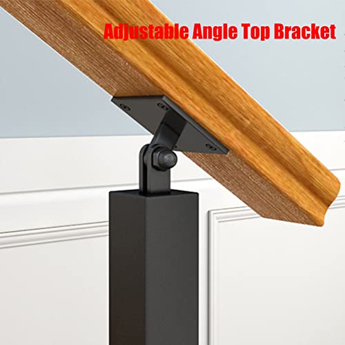 Pasamanos de metal elegante y robusto para escaleras de exterior e interior 4