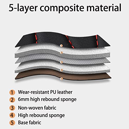 Eluto Car Seat Covers Full Set With Waterproof Pu Leather, Airbag For For Chevy Silverado Gmc Sierra 1500 / 2500Hd / 3500Hd Crew Cab,Double Cab,Extended Cab,Regular Cab 2007-2022(Black) #TOP4