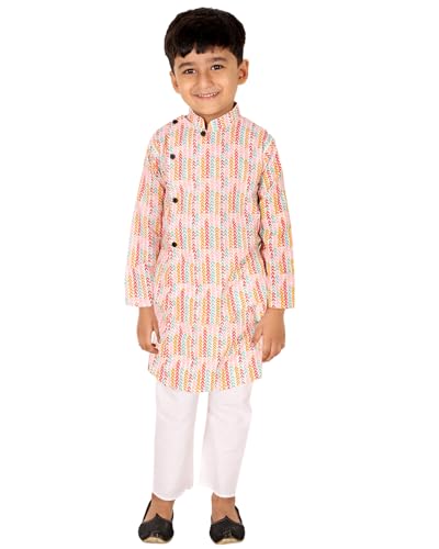Image of Chandrakala Kids Kurta Bottom Set for Boys (KK118-P)