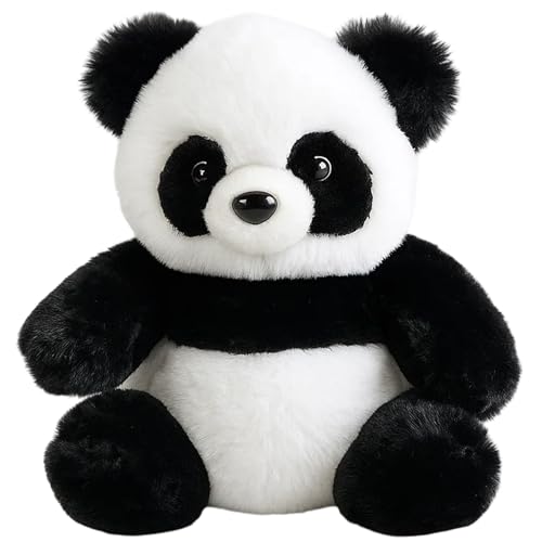 YFHUVB Panda Teddy Cushion Ultra Soft Plush Companion for Adults Snuggly Panda Present for Adult Stress Management Portable Lightweight Realistic Soft Decor Ornament