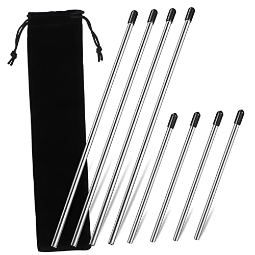 Homoyoyo 8 Pcs Stainless Steel Bottle Holder with Insert Sticks Compatible with Soda Bottles Drains Water
