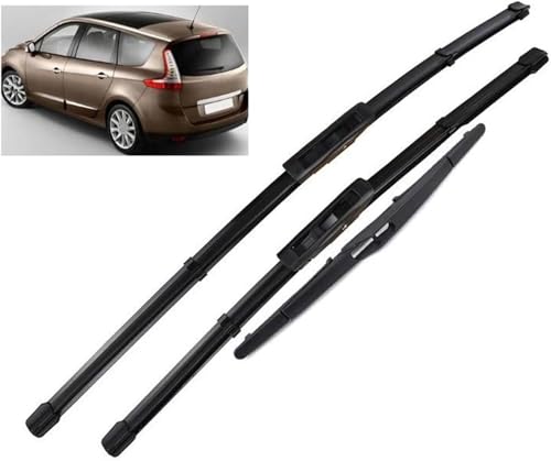 Limpiaparabrisas Para Renault Scenic 3/Grand Scenic 3 2009-2016 Limpiaparabrisas Delantero Y Limpiaparabrisas Traseros Parabrisas Ventana