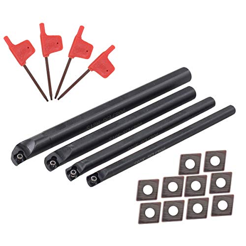 ApplianPar S07K-SCLCR06 S08K-SCLCR06 S10K-SCLCR06 S12M-SCLCR06 Holder Boring Bar Turning Tool and 10Pcs CCMT0602