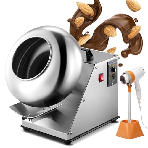 Máquina Pulidora De Chocolate Con Recubrimiento De Azúcar, Batidora Eléctrica De Tambor Para Frutos Secos Y Alimentos, Máquina Para Hacer Masa De Chocolate Con Secador De Pelo, Cuerpo