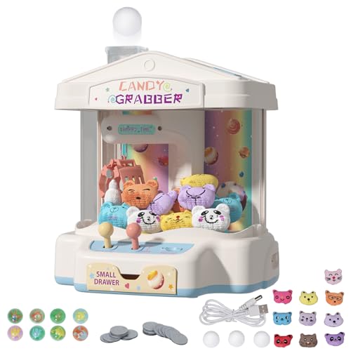 Siairo Candy Grabber para Niños Mini Máquina de Garra, Juguetes de Peluche, Juguetes Máquina Gancho Garras con Música, Navidad, Regalos para Niños Siairo Candy Grabber para Niños Mini Máquina de Garra, Juguetes de Peluche, Juguetes Máquina Gancho Garras con Música, Navidad, Regalos para Niños
