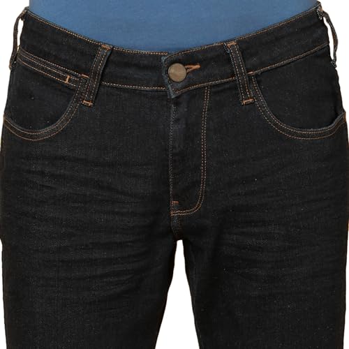 Image of Wrangler Men's Blue Fitted Fit Low Rise Jeans