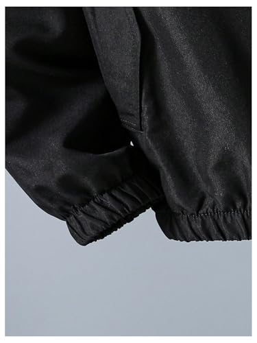 Floerns Boy's Graphic Zip Up Hooded Jackets Long Sleeve Light Jacket with Pocket4