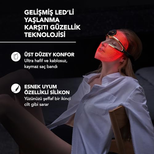 FAQ 202 Kablosuz Yüz Maskesi ve FAQ 200 Seyahat Çantası – Cilt Bakımı İçin 8 Işık Ayarı – Noktasal Tedavi ve Yüz Bakımı İçin 600 Işık Noktası – Hafif, Dayanıklı ve Seyahate Uygun Set