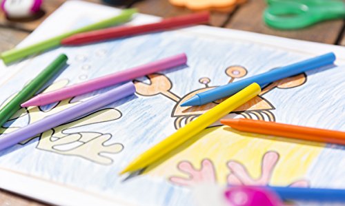 Miniatura 4 de BIC Kids Ceras de Colores para Niños, Óptimo para material escolar,Plastidecor, Colores Vivos Surtidos, Ideal para colorear, 24 Ceras (Paquete de 2)