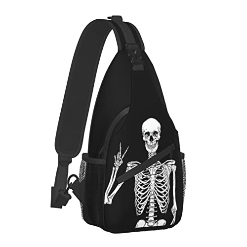 Unisex Crossbody Backpack Small Sling Bag for Men Women Mini One Shoulder Chest Bags Gym Sport Travel Hiking Daypack