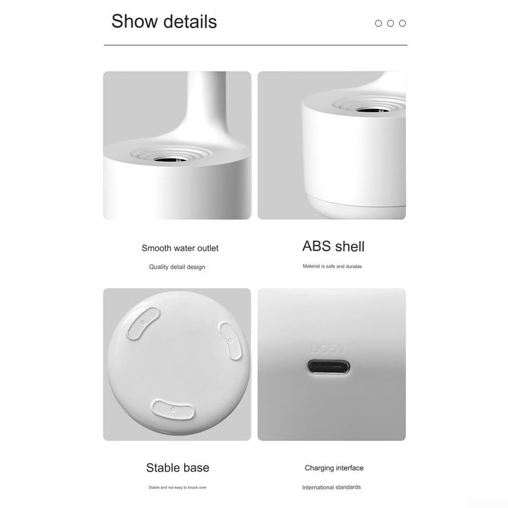 Brume anti-gravité 800 ml Humidificateur d'air + fonction diffuseur d'arômes, alimenté par USB