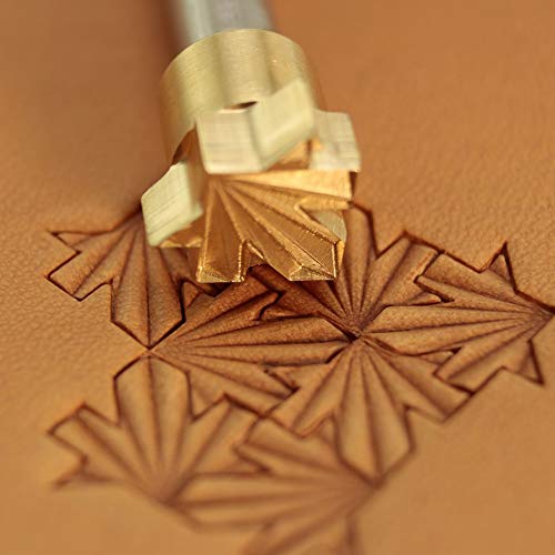 Leather Stamp Tool Stamping Working Carving Punches Tools Craft Saddle Brass Leaf Floral #256