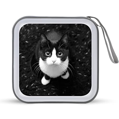 CDケース 猫 八割れ猫ちゃん ディアーアニマルズ DVDケース CD/DVD収納バッグ ディスクケース CD収納ボックス 40枚収納 Blu-rayケース メディアケース 両面収納 おしゃれ 防水 大容量 小型 持ち運び便利 薄型 ファスナー付 旅行 自